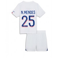 Paris Saint-Germain Nuno Mendes #25 Fotballklær Tredjedraktsett Barn 2022-23 Kortermet (+ korte bukser)
